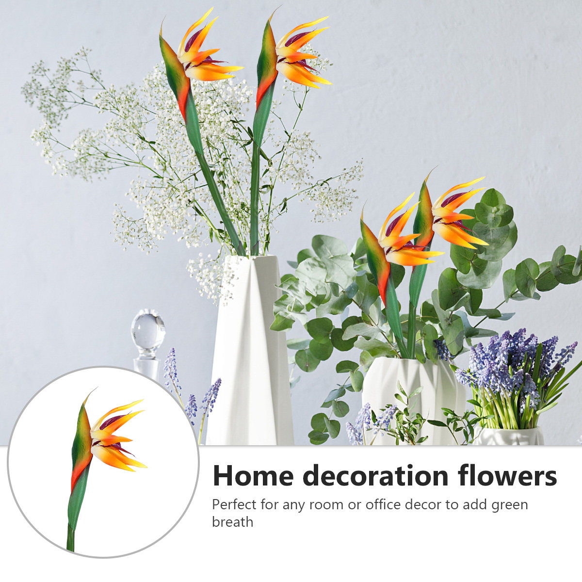 Artificial Strelitzia Flower R - Bird Paradise Strelitzia recension och pris