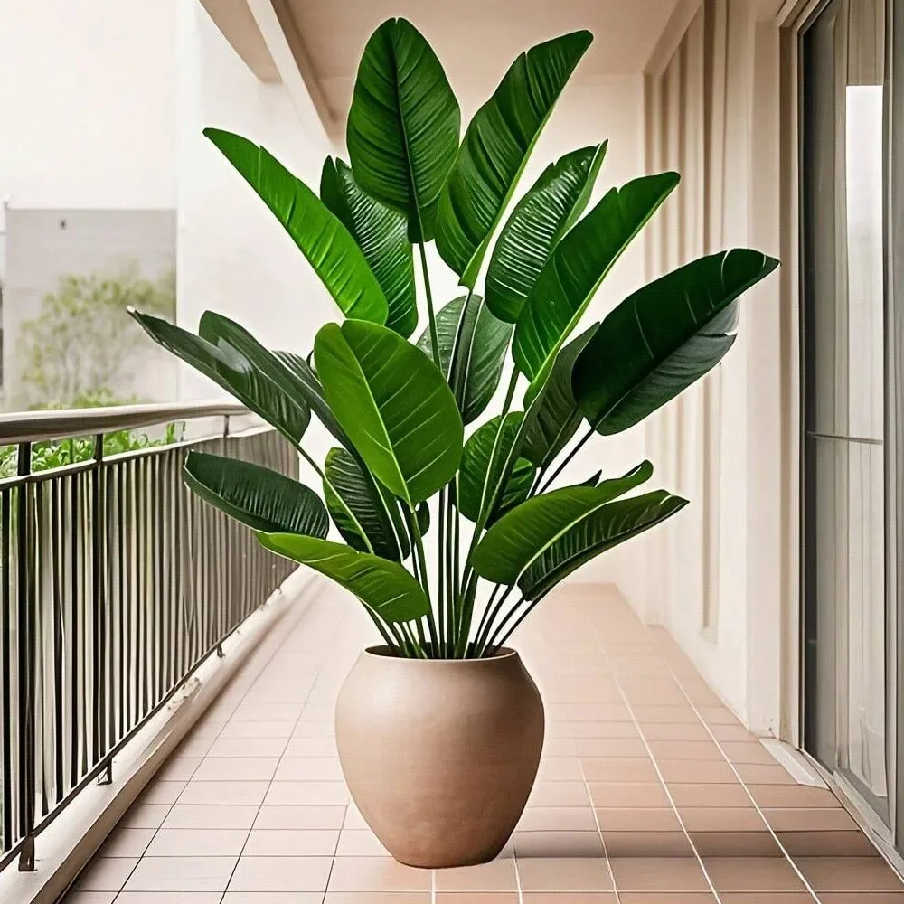1pc 18 Leaves Artificial Plant - Ficus Lyrata Tree recension och pris